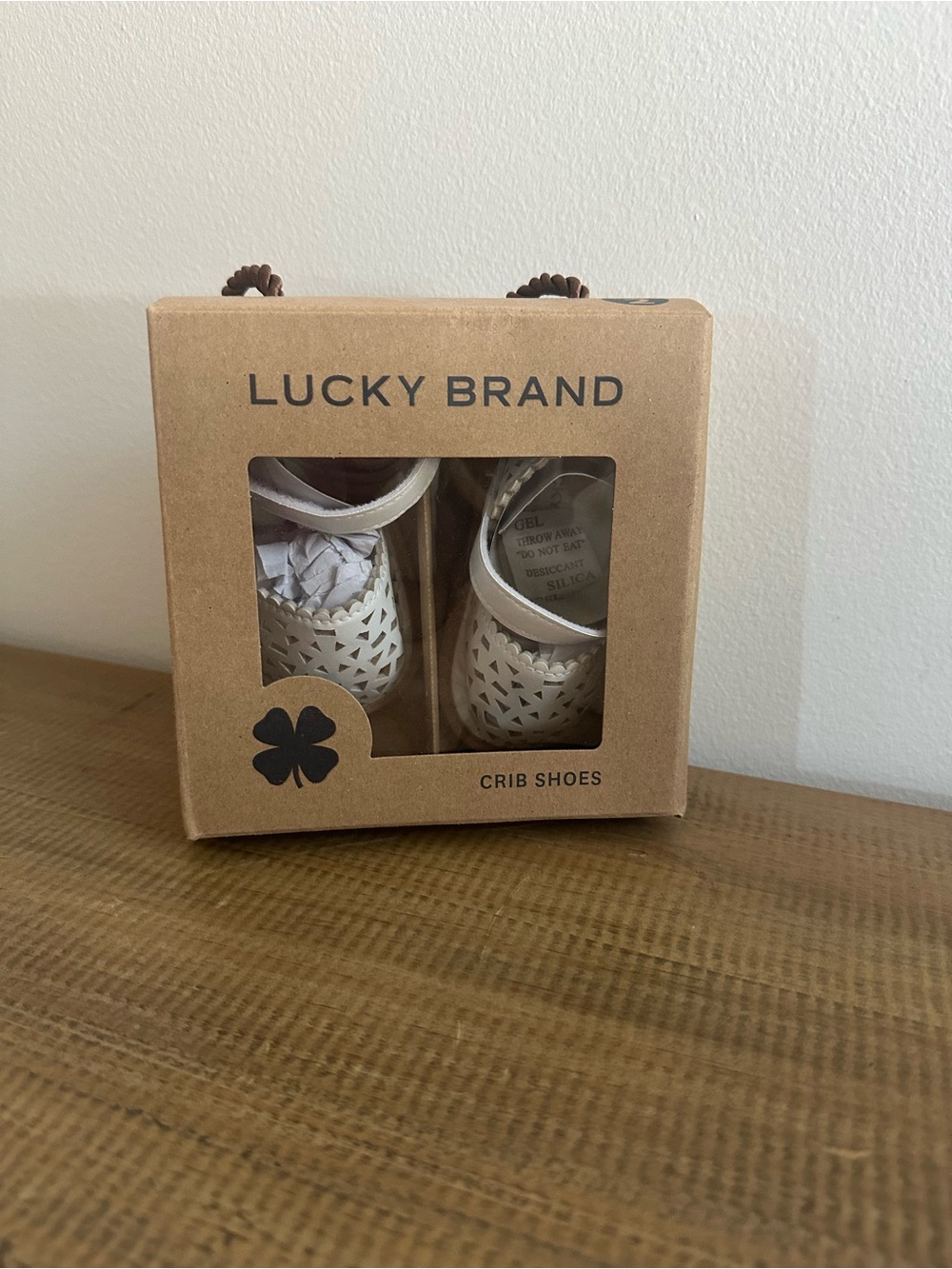 Lucky Brand White Baby Crib Shoes